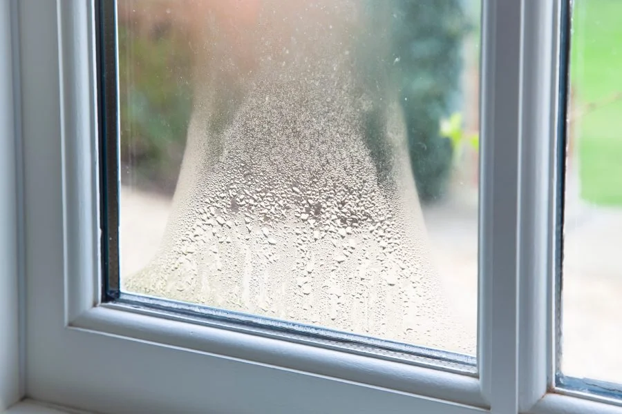 Condensation in a window sealed unit x