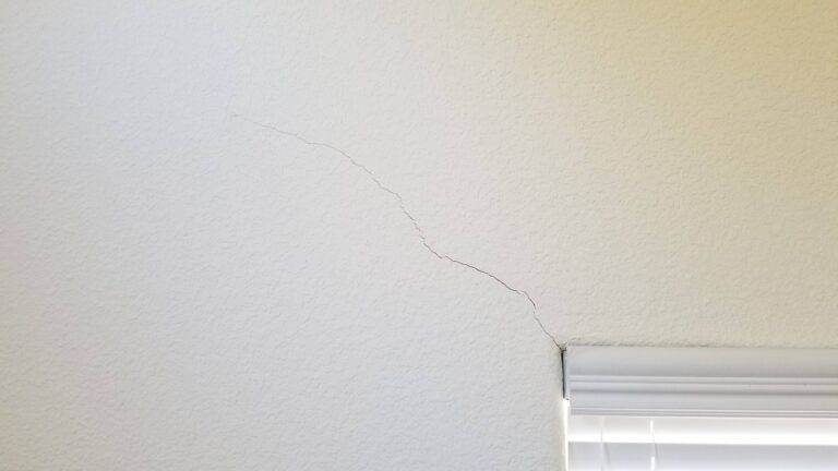 Crack around window