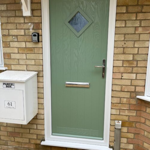 Green Composite door installed in Norwich Green Composite door installed in Norwich